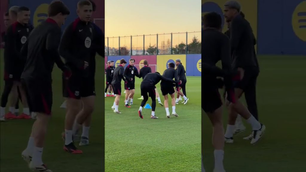 Good vibes in training βΊοΈ #fcbarcelona #football #shorts 7 1738570291 maxresdefault