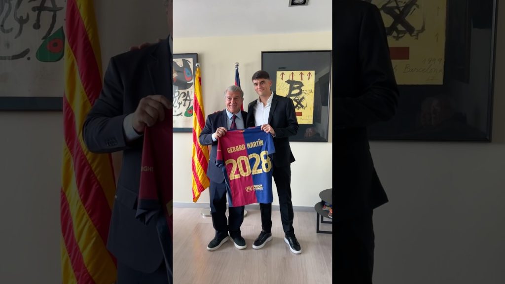 We got a deal with a Gerard ✍️ #fcbarcelona #shorts 8 1738753466 maxresdefault