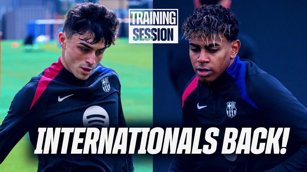 INTERNATIONAL PLAYERS RETURN TO TRAINING! 👊 | FC Barcelona training 🔵🔴 9 1743175106 maxresdefault