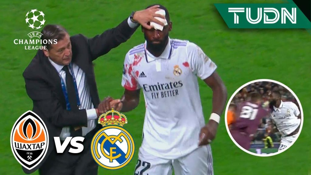 ¡TERRIBLE CHOQUE! Rüdiger termina ensangrentado| Shakhtar 1-1 Real Madrid | UEFA Champions League 5 1744709199 maxresdefault