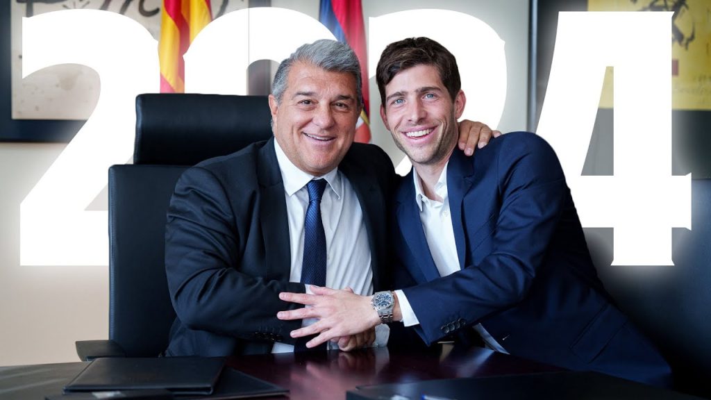 SERGI ROBERTO renews his contract! 2️⃣0️⃣2️⃣4️⃣ 🔵🔴 8 1745069669 maxresdefault