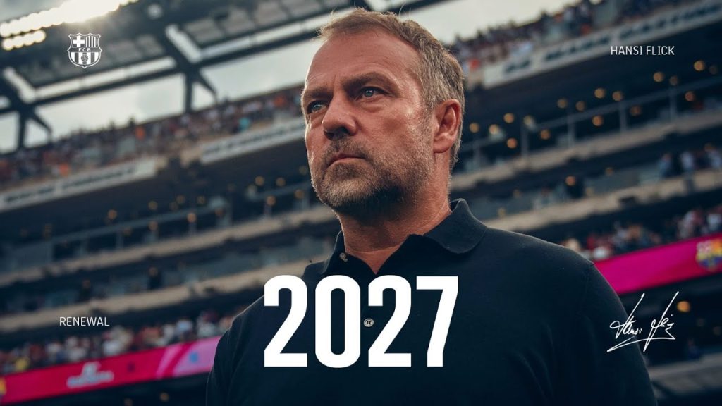HANSI FLICK EXTENDS HIS CONTRACT with FC Barcelona until 2027 🔵🔴 📝 2 1748210126 maxresdefault