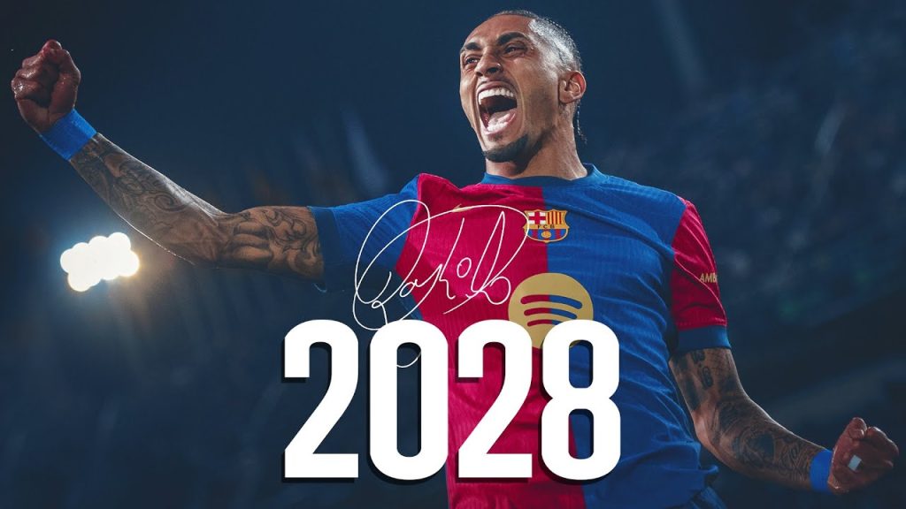 RAPHINHA EXTENDS his CONTRACT with FC BARCELONA until 2028 🔵🔴📝 10 1748218648 maxresdefault