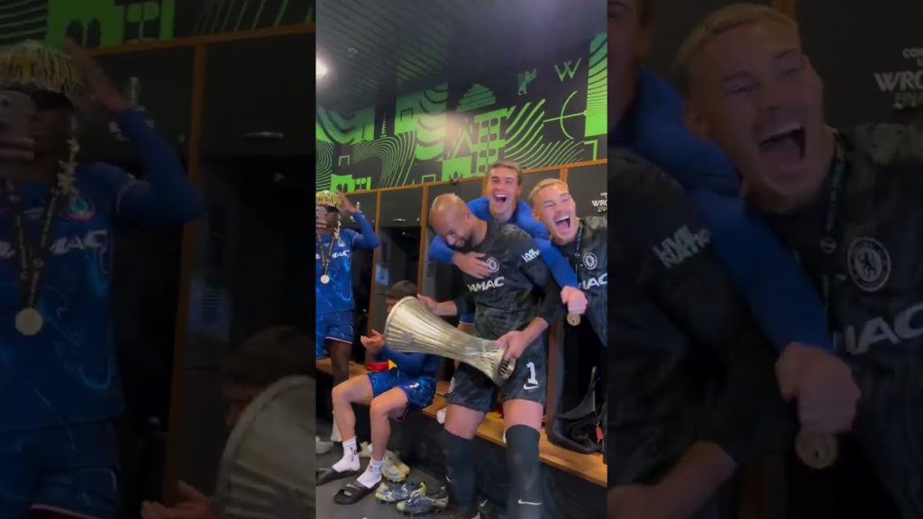 Dressing Room celebration with the coach 🔥🔥 #chelsea #conferenceleague #football #realbetis 1 1748590839 maxresdefault