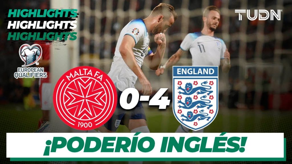 HIGHLIGHTS | Malta 0-4 Inglaterra | UEFA Qualifiers 2023 | TUDN 8 1749374847 maxresdefault
