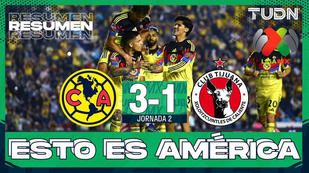 HIGHLIGHTS - América 3-1 Tijuana | Liga MX - J2 AP 2025 | TUDN 3 1753264227 maxresdefault