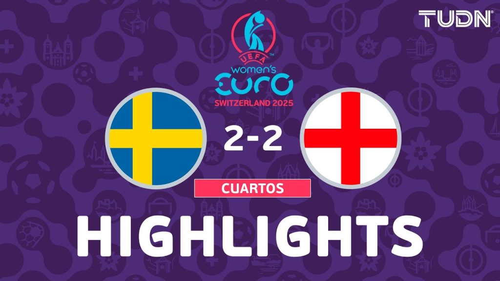 HIGHLIGHTS - Suecia 2 (2)-(3) 2 Inglaterra | UEFA Euro Femenina - Cuartos de Final 2025 | TUDN 2 1753268496 maxresdefault