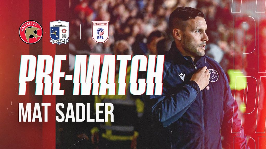 Pre-match: Head Coach Mat Sadler looks ahead to Barrow test 2 1760817218 maxresdefault