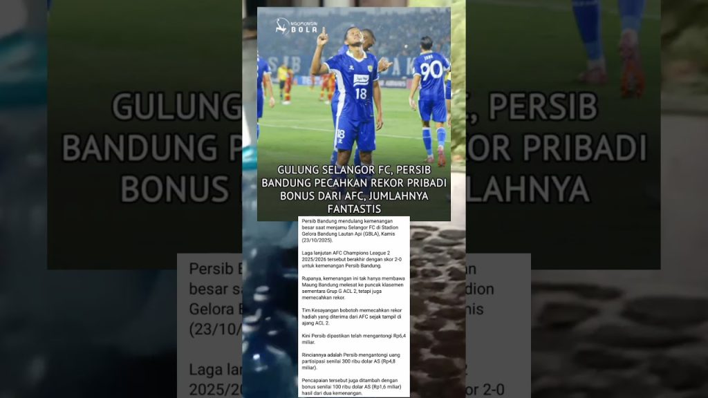 persib pecahkan rekor.. #persib #bobotoh #football #northernwall #acl2 8 1761640972 maxresdefault