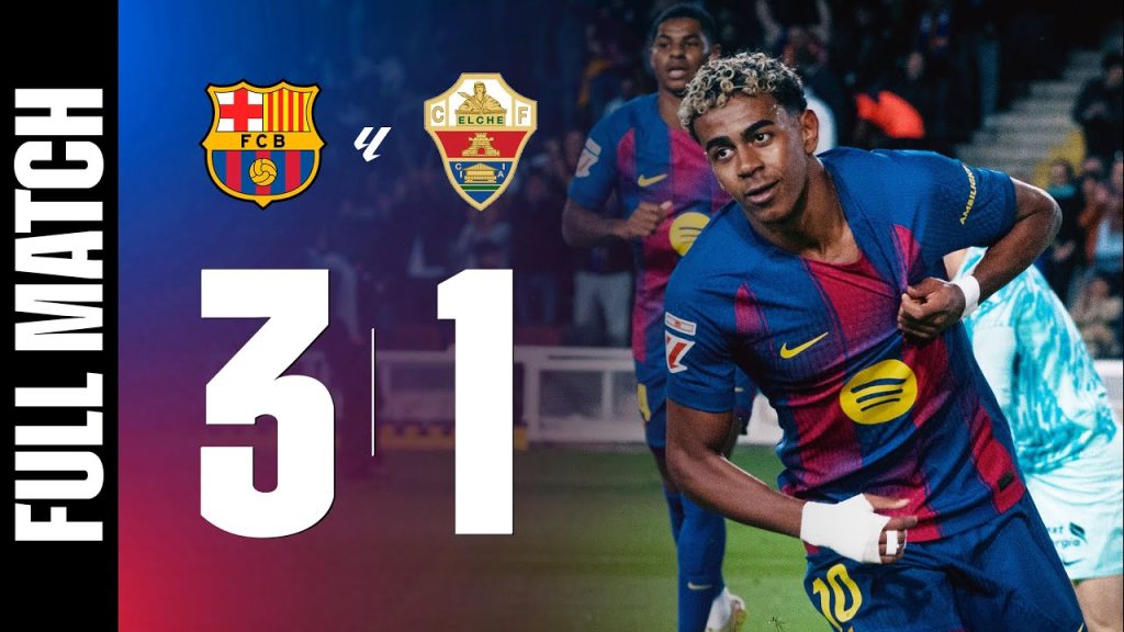 FULL MATCH | FC BARCELONA 3 vs 1 ELCHE | LALIGA 2025/26 MD11 🔵🔴 10 1763541816 maxresdefault