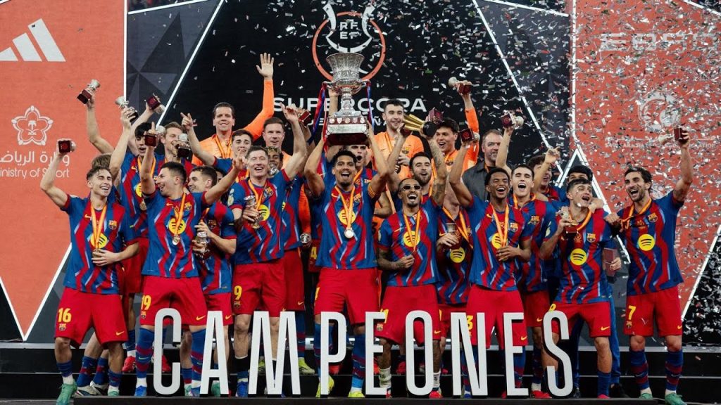 FC BARCELONA SPANISH SUPERCUP 25/26 TROPHY CELEBRATION! π΅π΄π 9 1768515093 maxresdefault