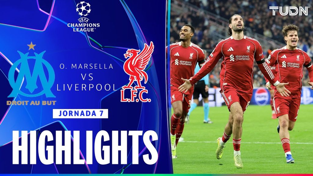 HIGHLIGHTS - Marsella vs Liverpool | UEFA Champions League - Jornada 7 2025-26 | TUDN 4 1769679281 maxresdefault
