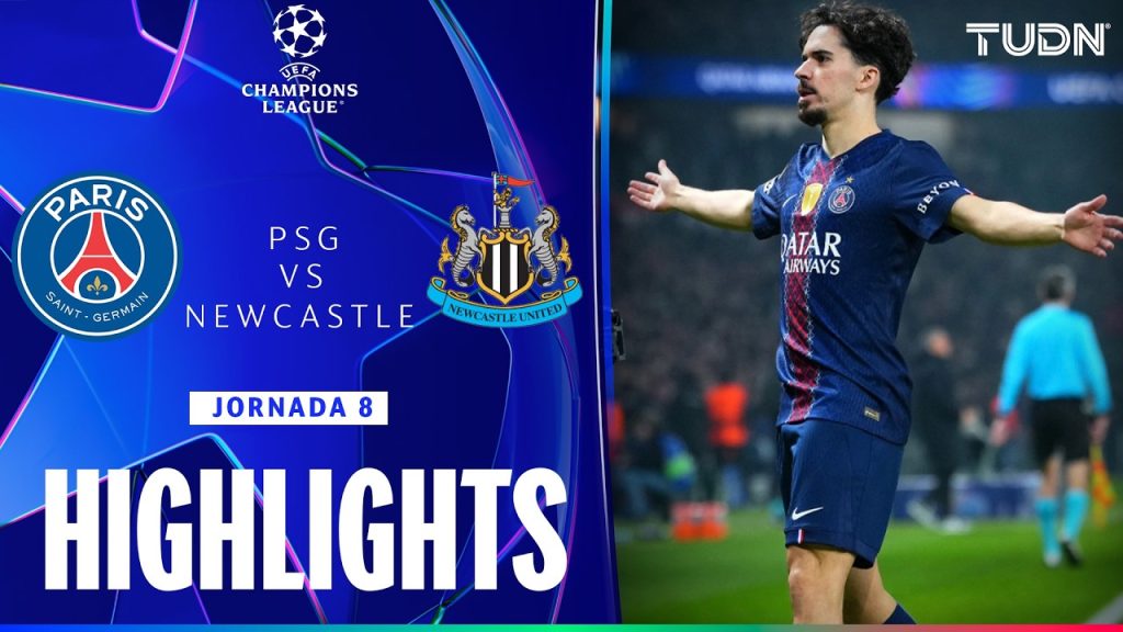 HIGHLIGHTS - PSG vs Newcastle | UEFA Champions League - Jornada 8 2025-26 | TUDN 5 1770037842 maxresdefault