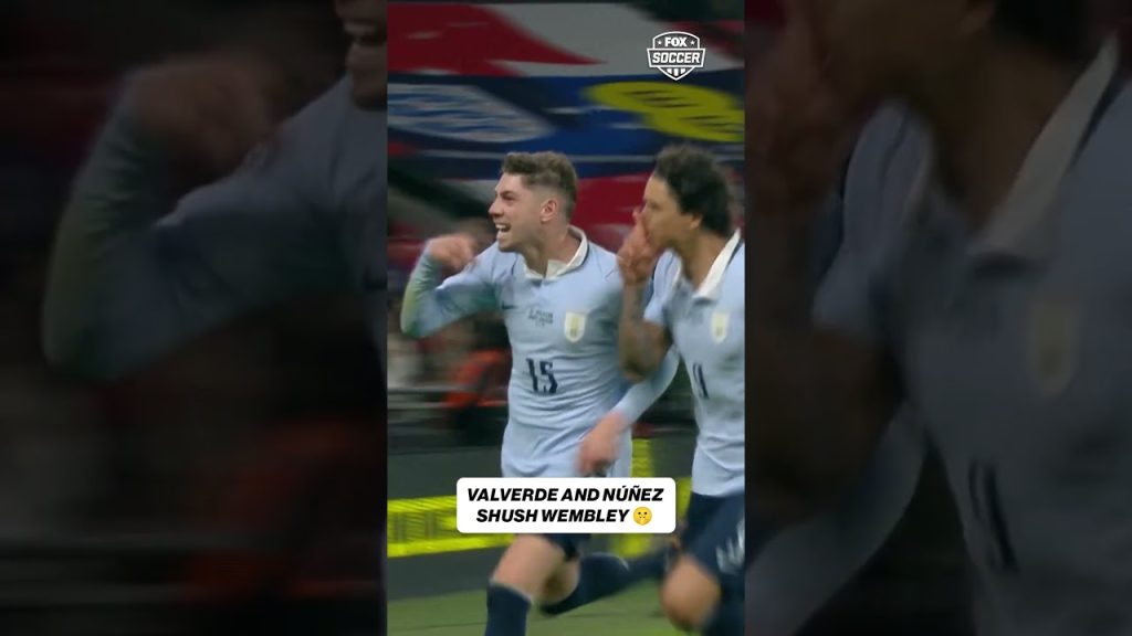 Valverde and Núñez let the England crowd hear it after scoring a late equalizer for Uruguay 😳 3 1775998615 maxresdefault