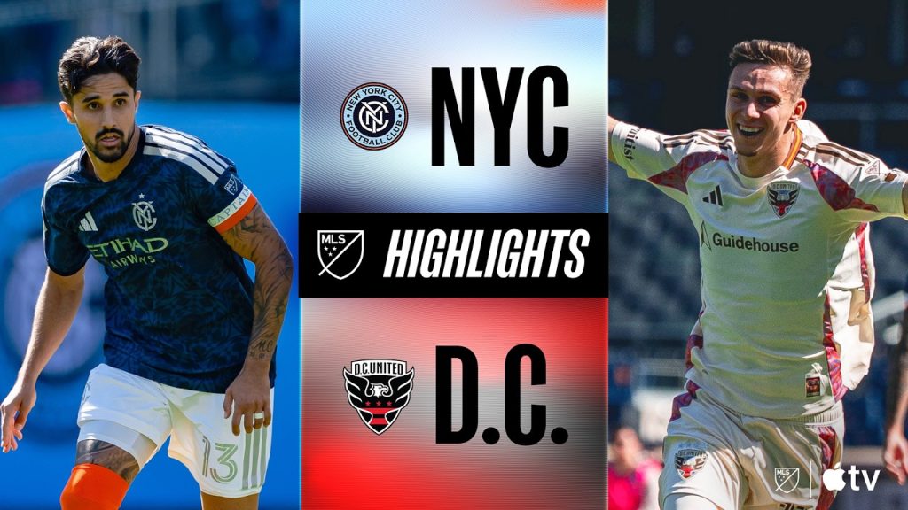 New York City FC vs. D.C. United | Full Match Highlights | Louis Munteanu Brace! 8 1778110605 maxresdefault