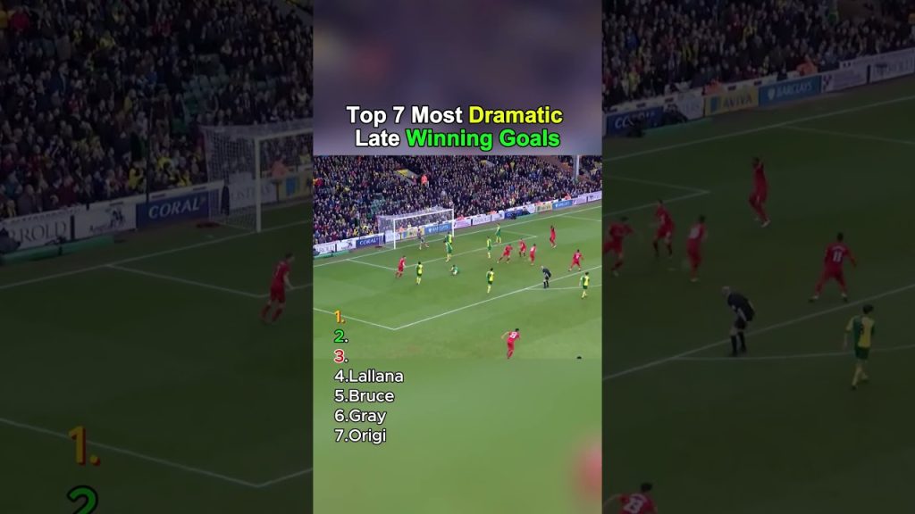 Top 7 Most Dramatic Late Winning Goals #football #shorts #highlights 2 1780135259 maxresdefault