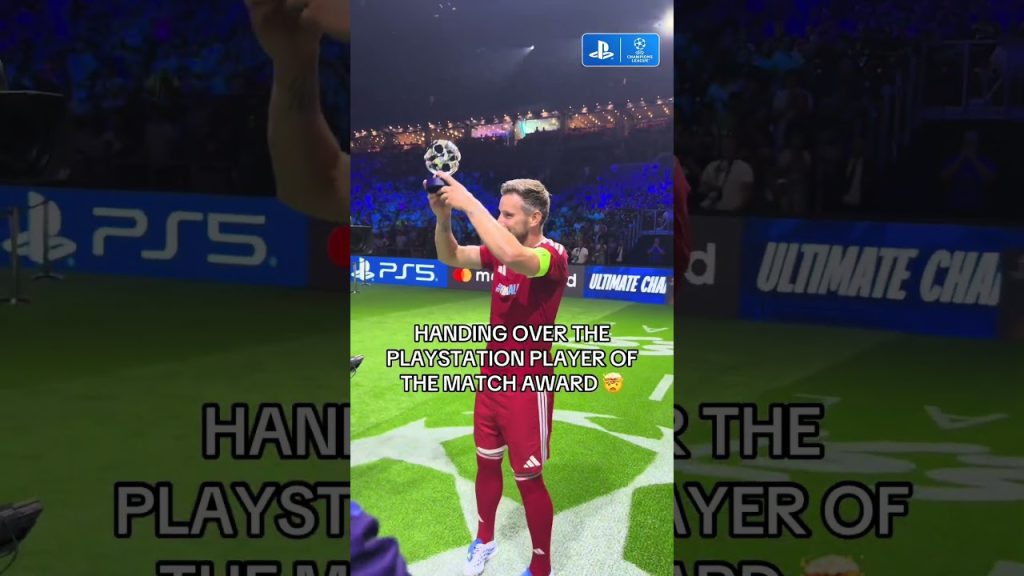 Ali GIFTS RAKITIC MOTM AWARD 🤣 #frontthree #soccer #uclfinal #ad 1 1781460357 maxresdefault