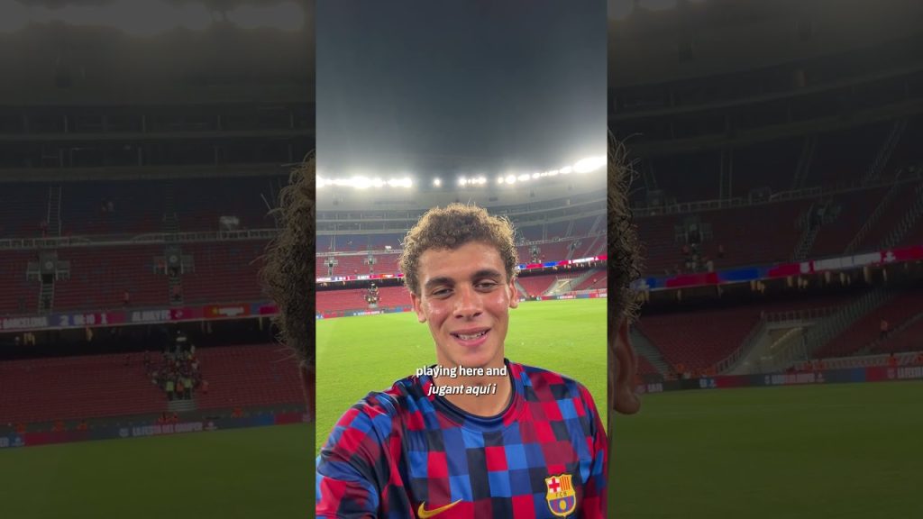 Hamza, first game and first goal at home 🇪🇬🔥 #fcbarcelona #shorts 4 1787281988 maxresdefault
